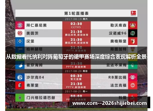 从数据看托纳利对阵葡萄牙的德甲赛场深度综合表现解析全景