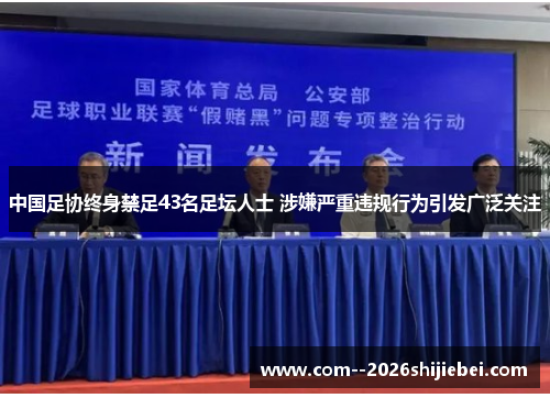 中国足协终身禁足43名足坛人士 涉嫌严重违规行为引发广泛关注 中国足协终身禁足43名足坛人士 涉嫌严重违规行为引发广泛关注